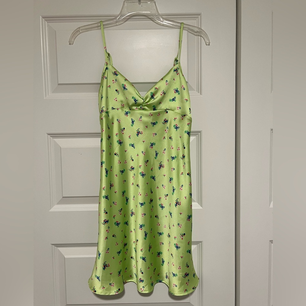 Zara Floral Satin Dress